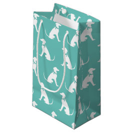 Sacola Para Presentes Pequena Cachorro Greyhound Filhote