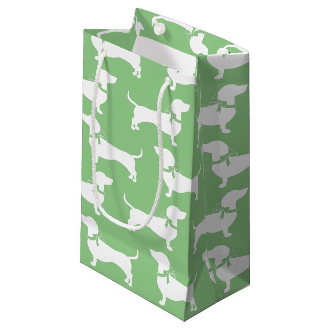 Sacola Para Presentes Pequena Cachorro-Vendedor Cachorro-Pequeno Saco-Presente (Frente inclinada)