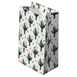 Sacola Para Presentes Pequena Cacto