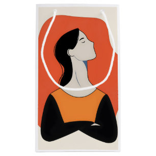 Sacola Para Presentes Pequena Caixa de Oferta do Artista AI