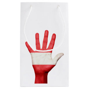Sacola Para Presentes Pequena Caixa de Presente de Design de Mão de Bandeira da