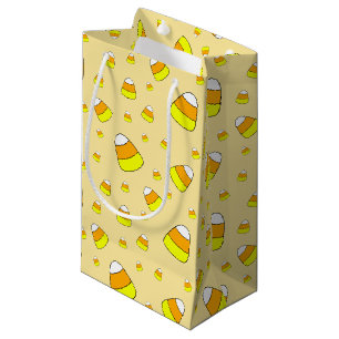 Sacola Para Presentes Pequena Candy Corn Pattern Halloween