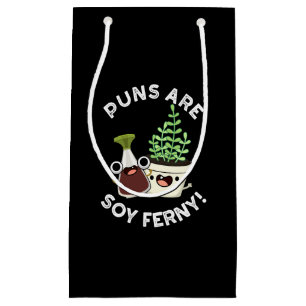 Sacola Para Presentes Pequena Canhões São Soy Ferny Soy Molce Planta Pun Dark BG