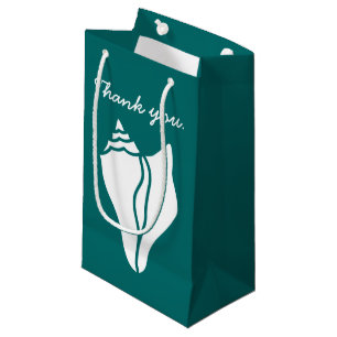 Sacola Para Presentes Pequena Capas de Verão no Saco do Presente Teal