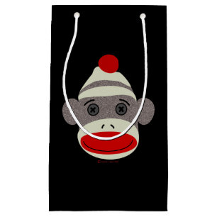 Sacola Para Presentes Pequena Cara do macaco da peúga