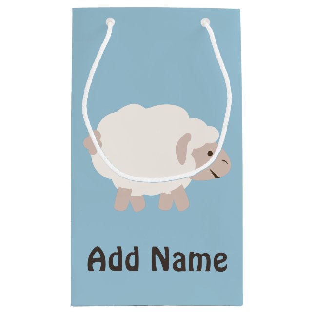 Sacola Para Presentes Pequena Carneiro-branco (Verso)