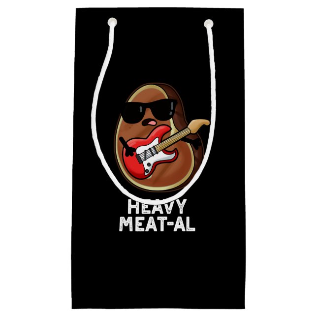 Sacola Para Presentes Pequena Carnes Pesadas, Funarizadas, Carne Fresca Pun Dark (Frente)