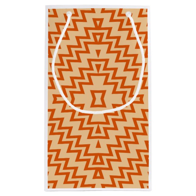 Sacola Para Presentes Pequena Carteira de Papel de Carteira Geométrico (Verso)