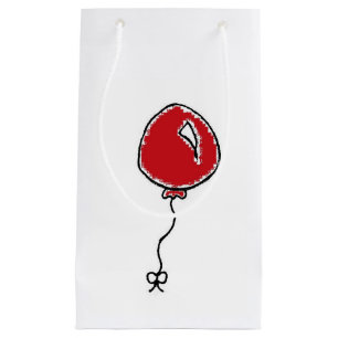 Sacola Para Presentes Pequena Cartoon do Partido Balão Vermelho