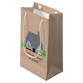 Sacola Para Presentes Pequena Casa Aconchegante