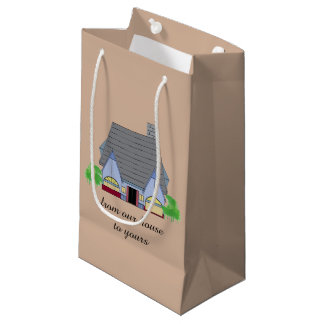 Sacola Para Presentes Pequena Casa Aconchegante