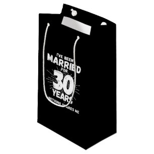 Sacola Para Presentes Pequena Casais Casados 30 Anos - 30 Engraçado Aniversári