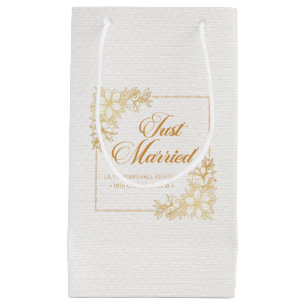 Sacola Para Presentes Pequena Casamento de Recens casados Elegante Saco Present