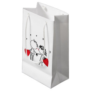Sacola Para Presentes Pequena Casamento, Dia de os namorados
