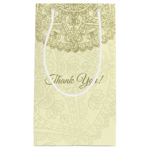 Sacola Para Presentes Pequena Casamento Oriental - Favor Bag