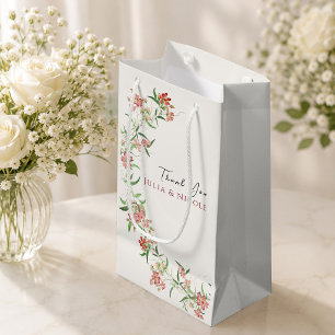 Sacola Para Presentes Pequena Casamento rosa de Rosa Primavera Garland, de flor