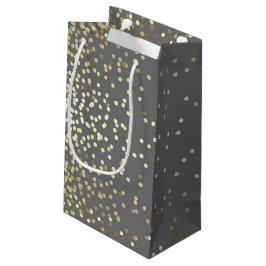 Sacola Para Presentes Pequena Casamento vintage Elegante de Pontos de Confetti D