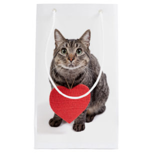 Sacola Para Presentes Pequena Cat Love