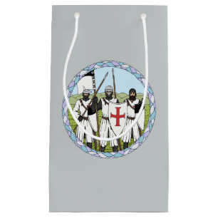 Sacola Para Presentes Pequena Cavaleiros Medievais Templários