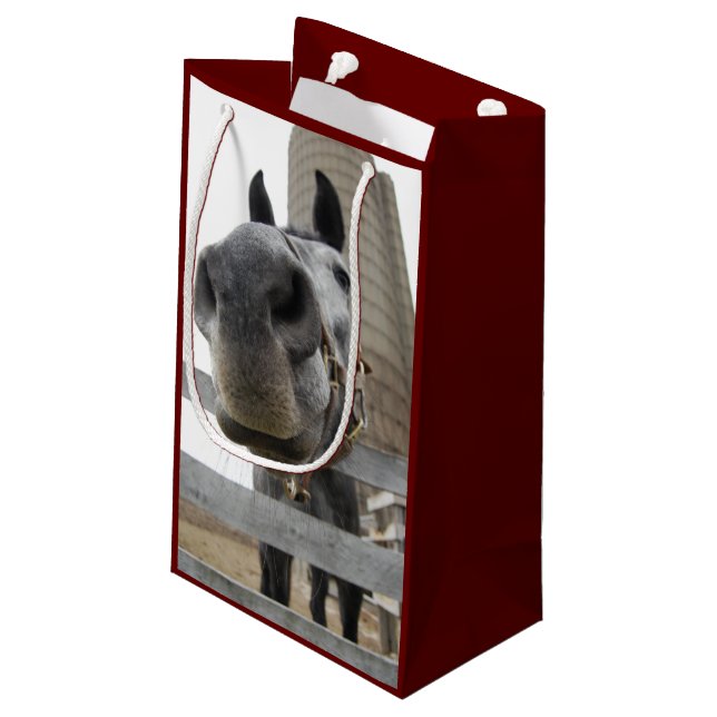Sacola Para Presentes Pequena Cavalo Cujo Fecho Fecha (Verso inclinado)