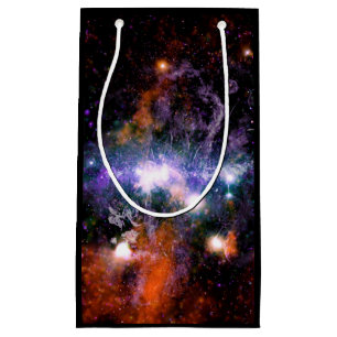 Sacola Para Presentes Pequena Centro Galáctico da Via Látea Galaxy X-Ray Hubble