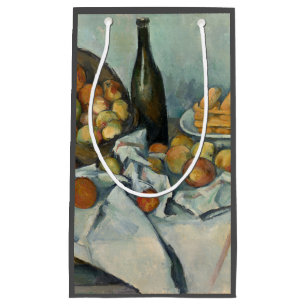 Sacola Para Presentes Pequena Cezanne Basket Apple Impressionismo Arte