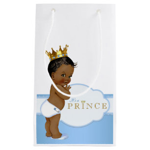 Sacola Para Presentes Pequena Chá de Bebê do Príncipe Étnico