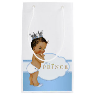 Sacola Para Presentes Pequena Chá de Bebê Príncipe