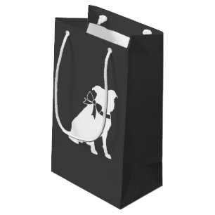 Sacola Para Presentes Pequena Chá de fraldas De Cães Touro Neutro