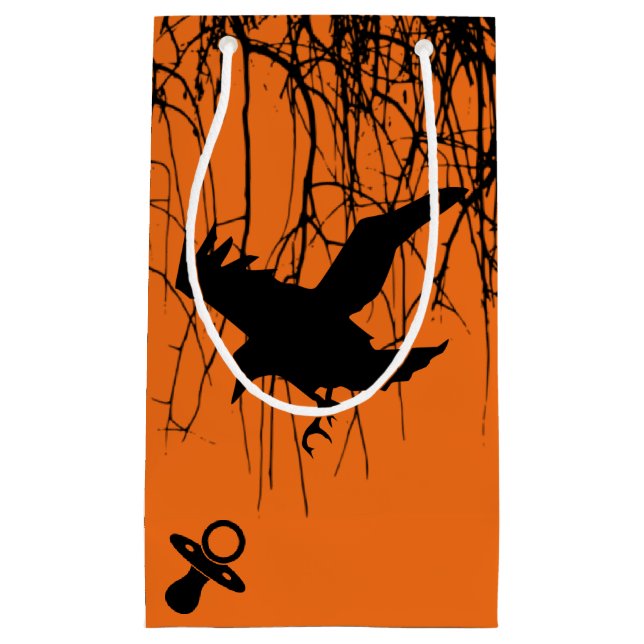 Sacola Para Presentes Pequena Chá de fraldas de gótico (Frente)