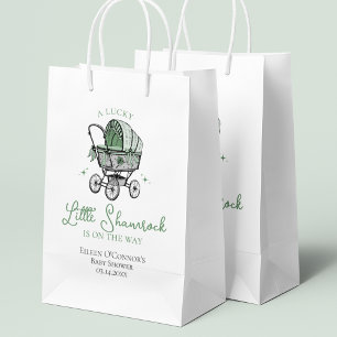 Sacola Para Presentes Pequena Chá de fraldas de St Patricks para Shamrock de sor