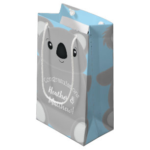Sacola Para Presentes Pequena Chá de fraldas Koala Bear