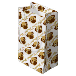 Sacola Para Presentes Pequena Chalaça do Pug de Puggerific