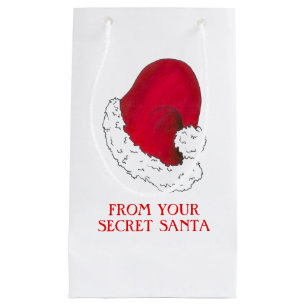 Sacola Para Presentes Pequena Chapéu do Papai Noel do Presente de Natal de Papai