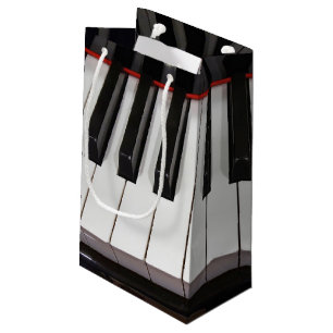 Sacola Para Presentes Pequena Chaves do piano