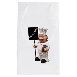 Sacola Para Presentes Pequena Chef Cook - Cartão de menu WELCOME