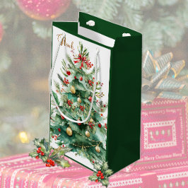 Sacola Para Presentes Pequena Christmas Tree Gift Bag