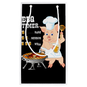 Sacola Para Presentes Pequena Churrasco CHURRASCO Timer Pig Grill Barbecue Bee