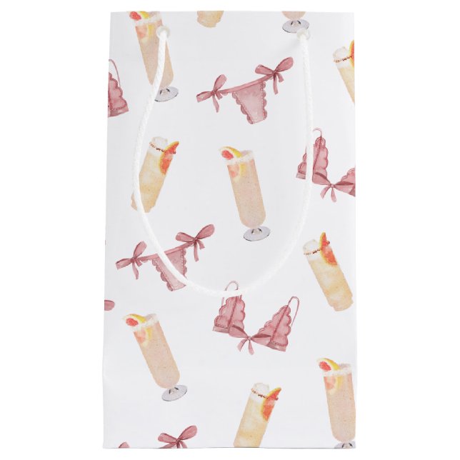 Sacola Para Presentes Pequena Chuveiro de Noiva Despedida de Solteira - Cuecas e (Frente)