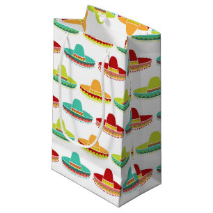 Sacola Para Presentes Pequena Cinco de Mayo Sombrero Mariachi Cultura Mexicana