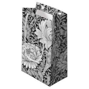 Sacola Para Presentes Pequena Cinza de Chrysanthemum, William Morris Small Gift