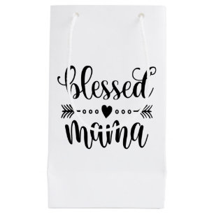 Sacola Para Presentes Pequena Citação de Dia de as mães da mamãe Saco Prese