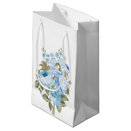 Sacola Para Presentes Pequena Clássico azul-chic