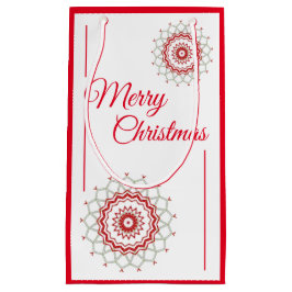 Sacola Para Presentes Pequena Clássico Medallion Snowflake