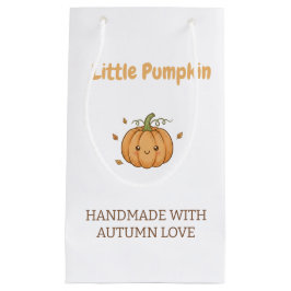 Sacola Para Presentes Pequena Cobertorzinho Personalizado Little Pumpkin para Be