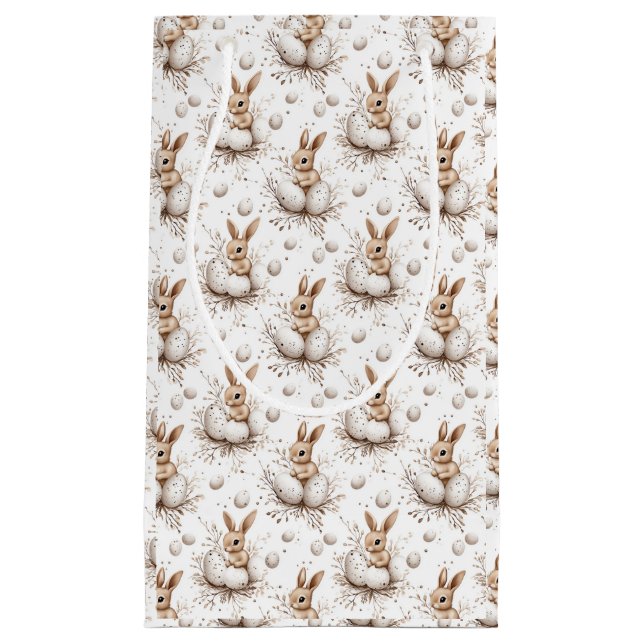 Sacola Para Presentes Pequena Coelho da Páscoa (Frente)