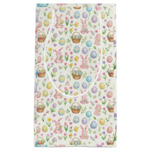 Coelho de Páscoa e Estampa Floral em Pastel Capric