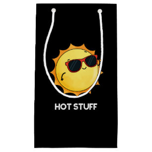 Sacola Para Presentes Pequena Coisa quente Sol engraçado trocadilho escuro BG