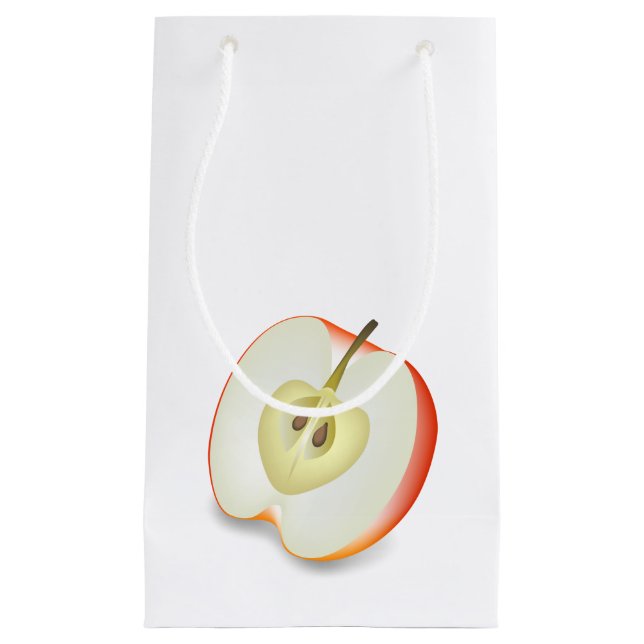 SACOLA PARA PRESENTES PEQUENA COMIDA DE APPLE (Frente)