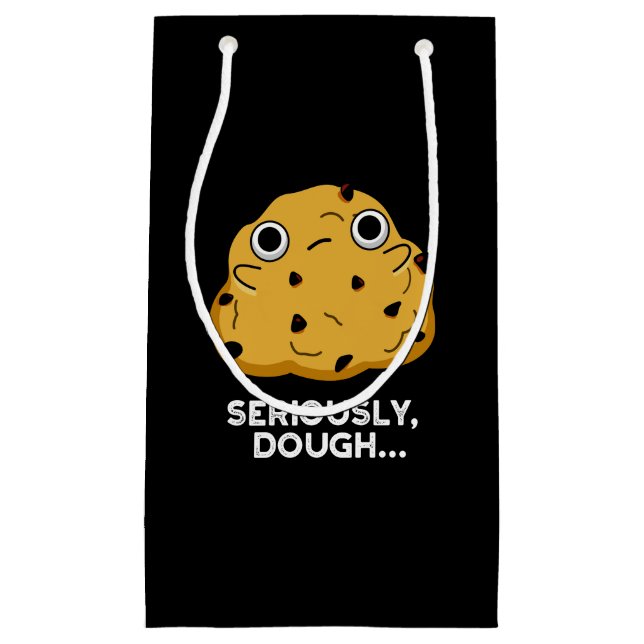 Sacola Para Presentes Pequena Comida Engraçada Muito Engraçada Torre Escuro BG (Frente)